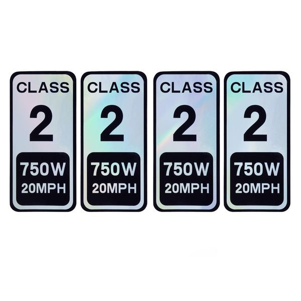 Electric Ebike Legalizing Stickers